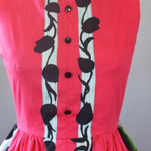 Amazing Unique True Vintage Fit and Flare dress LM - Picture 8 of 12